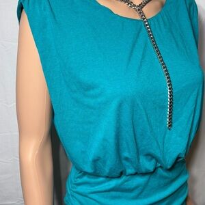 Chic Turquoise High Low Dress